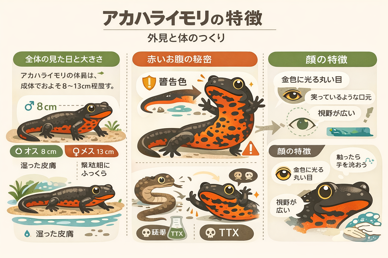 アカハライモリとは?生態・特徴から魅力まで徹底解説! - いきものばかり