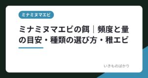 ミナミヌマエビの餌｜頻度と量の目安・種類の選び方・稚エビ